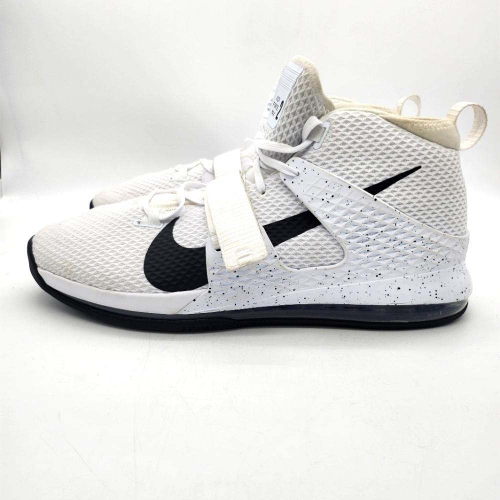 Nike Shoes Mens 18 Air Force Max 2 Basketball White Black AV6245-113